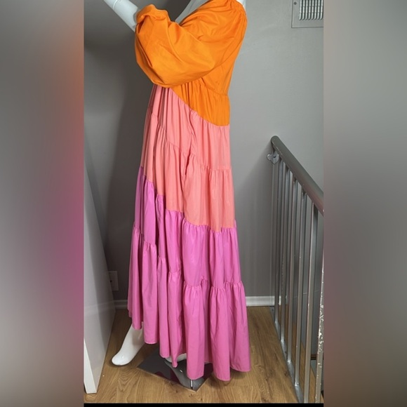 Staud Sz L Lightweight Meadow Nylon Maxi Dress - Worn Once - Picture 6 of 8